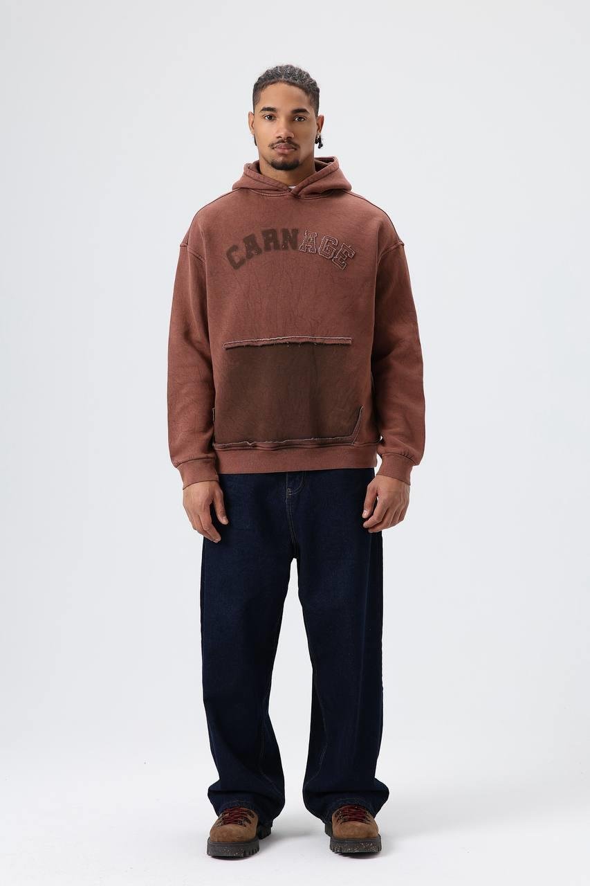 Wholesale Mens Tobacco Brown Hoodie