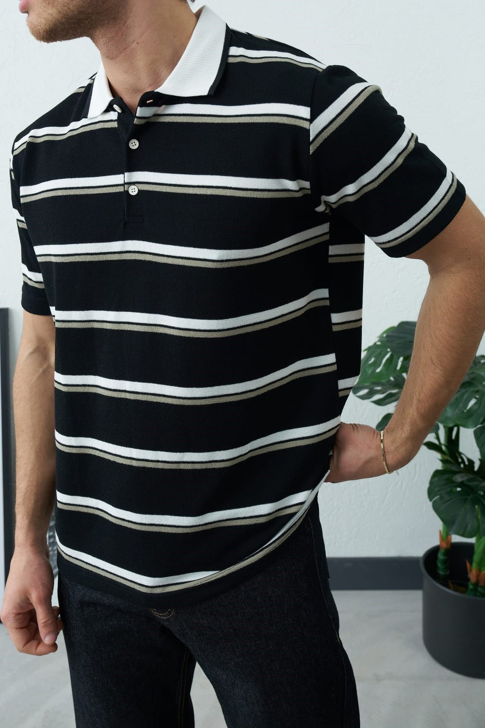 Wholesale Mens Black Polo T-Shirt
