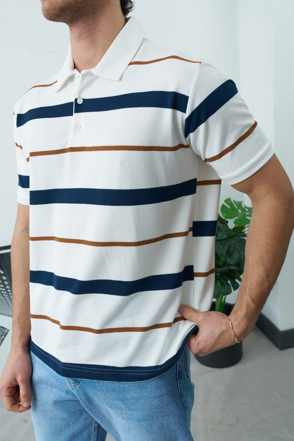 Wholesale Mens White Polo T-Shirt