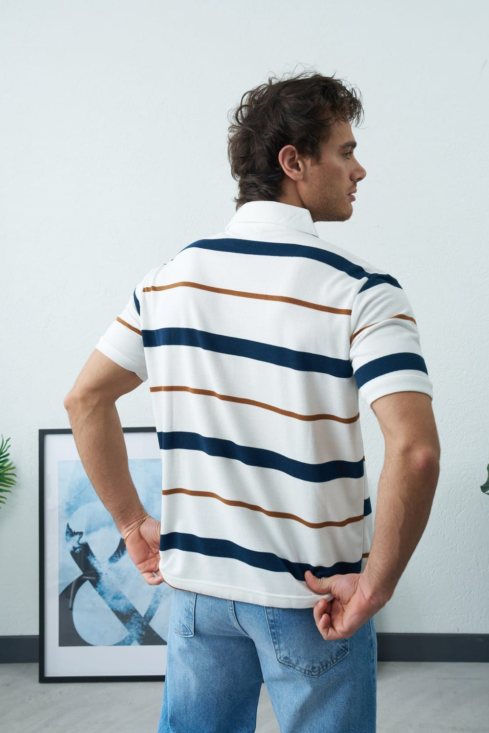 Wholesale Mens White Polo T-Shirt