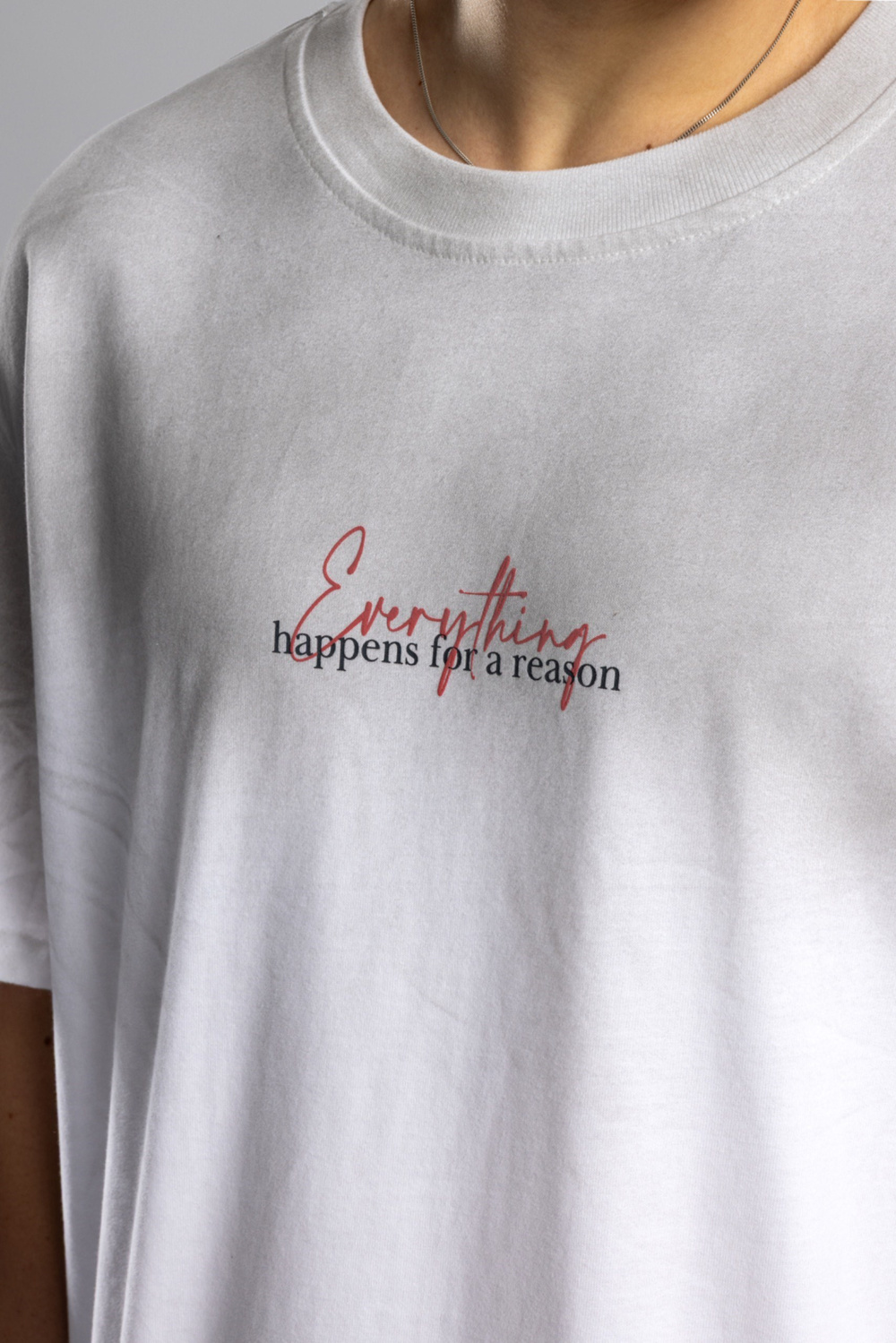 Wholesale Mens White Printed T-shirt