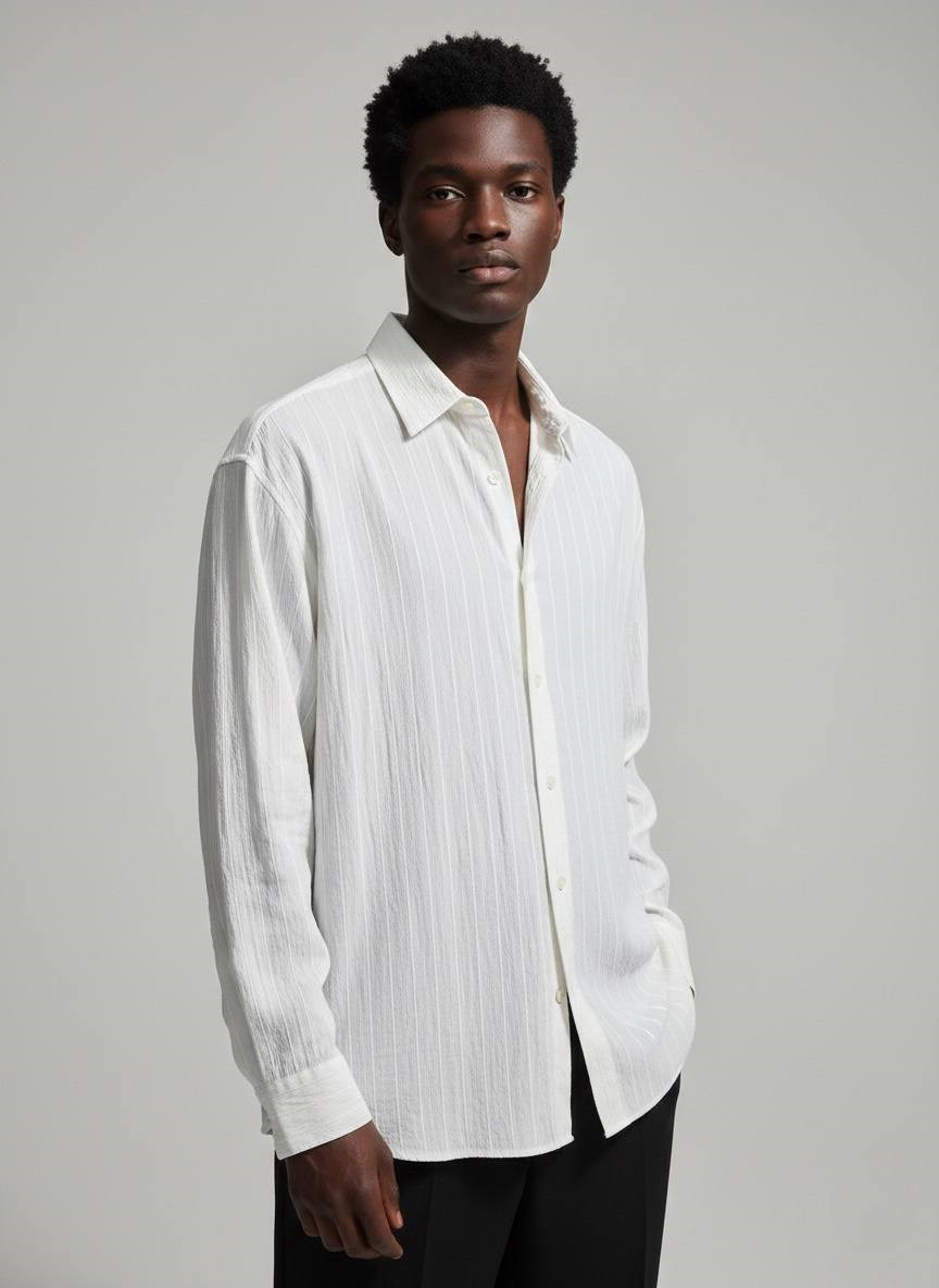 Wholesale Men's White Shirt 1610W26-27086