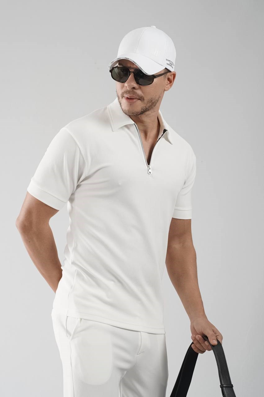 Wholesale Mens White T-Shirt and Pants Set