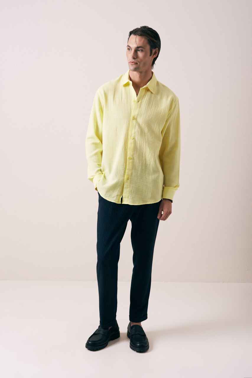 Wholesale Mens Yellow Shirt