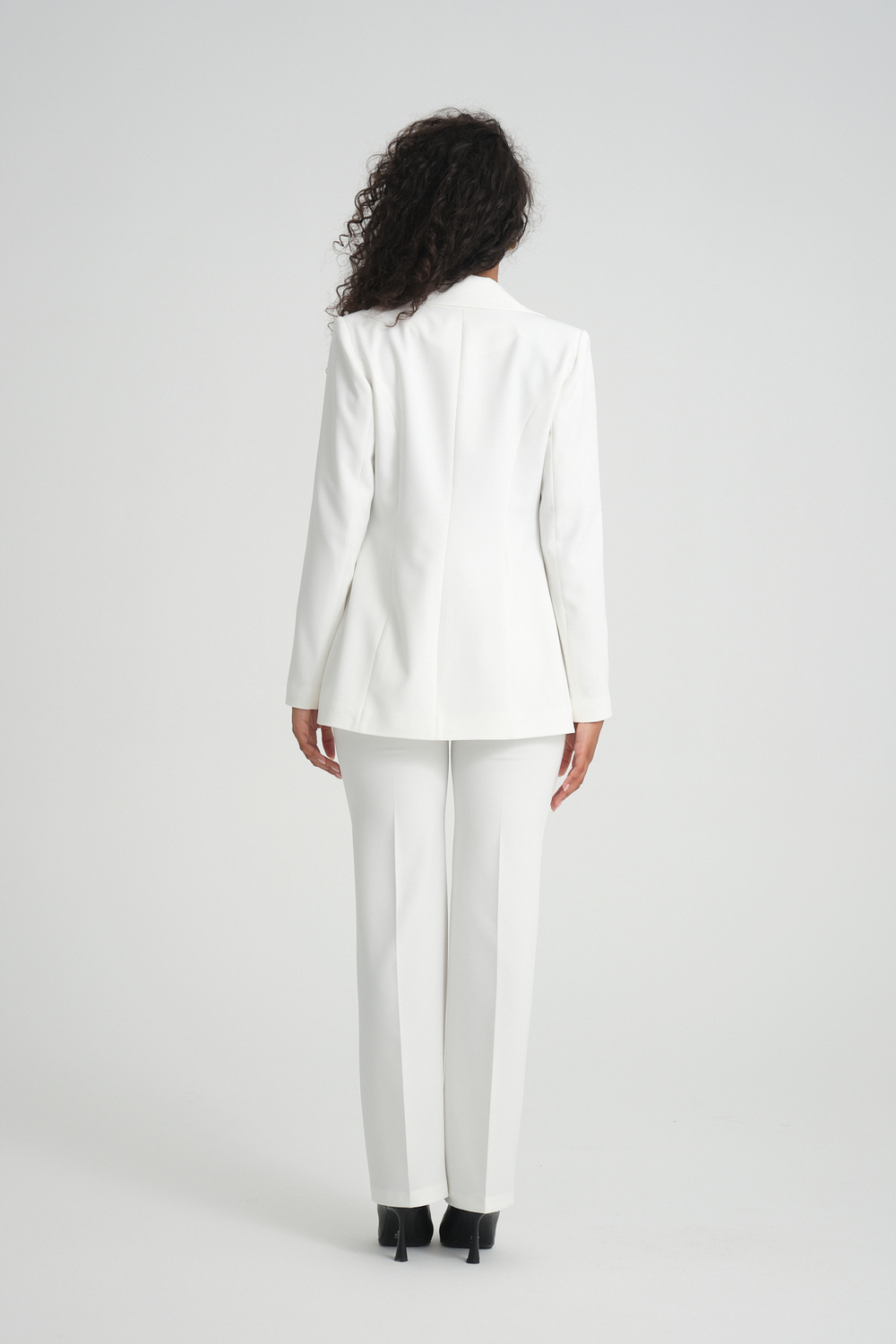 Wholesale Womens White Plus Size Two-Piece Suit 