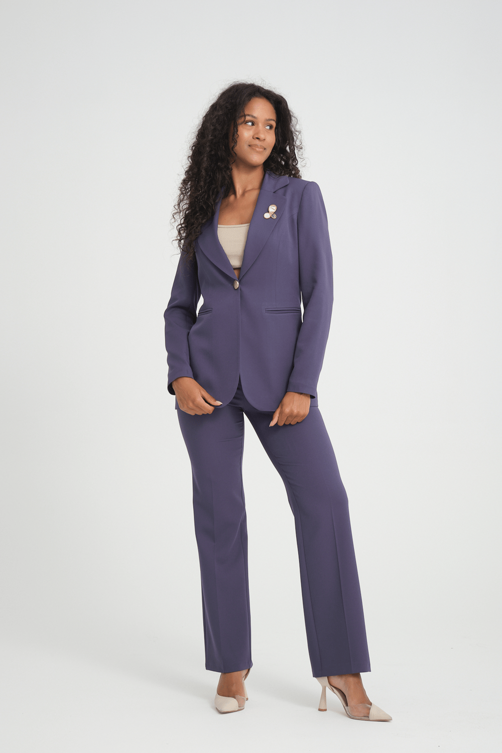 Wholesale Womens Anthracite Two-Piece Suit 