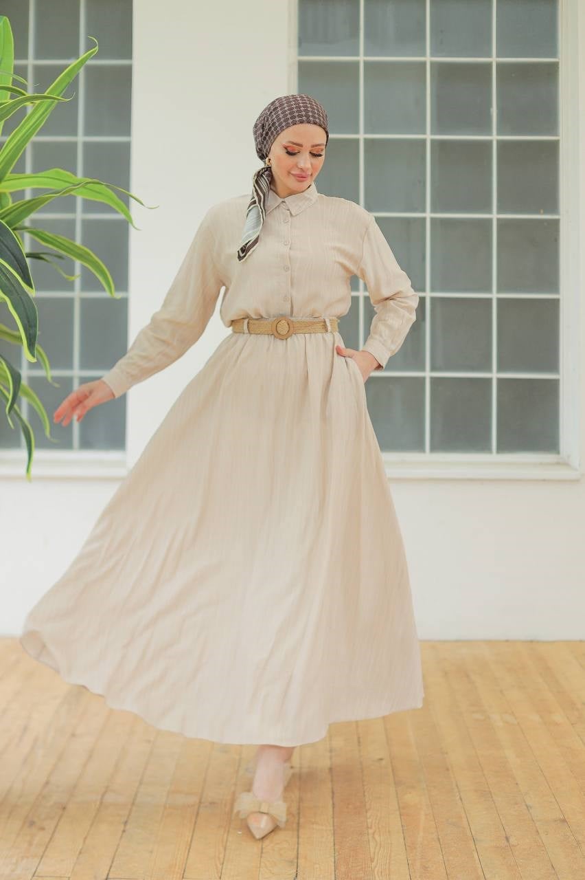 Wholesale Womens Beige Skirt Set