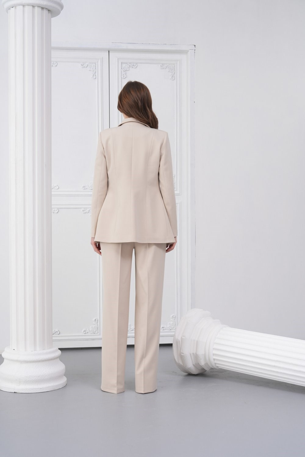 Wholesale Womens Beige Two-Piece Suit 