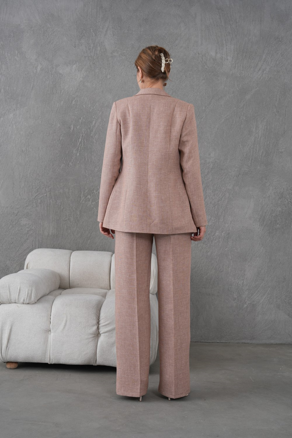 Wholesale Womens Beige Two-Piece Suit 