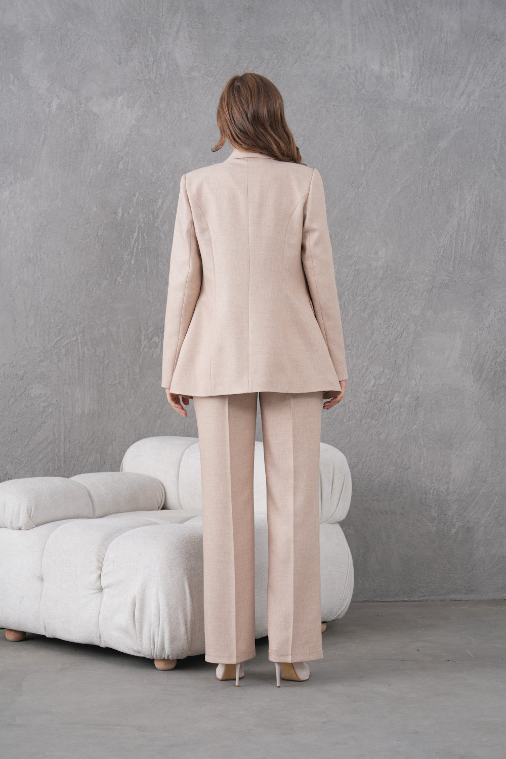 Wholesale Womens Beige Two-Piece Suit 