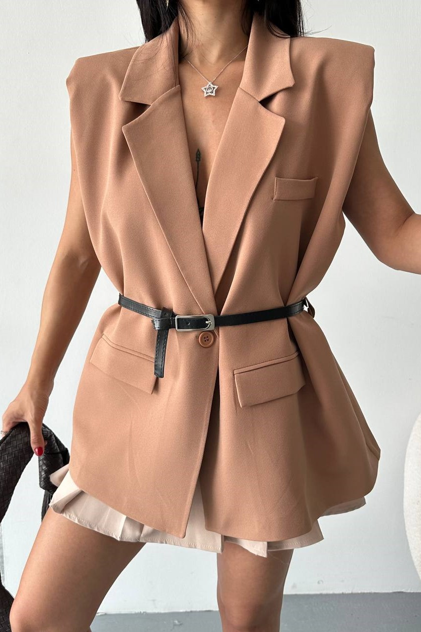 Wholesale Women's Biscuit Blazer 0044-2117