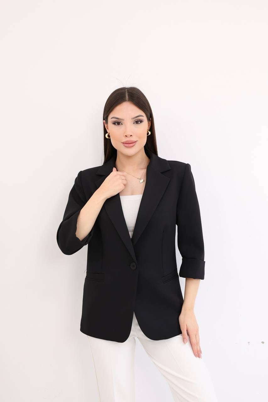 Wholesale Women's Black Blazer 0017-1866