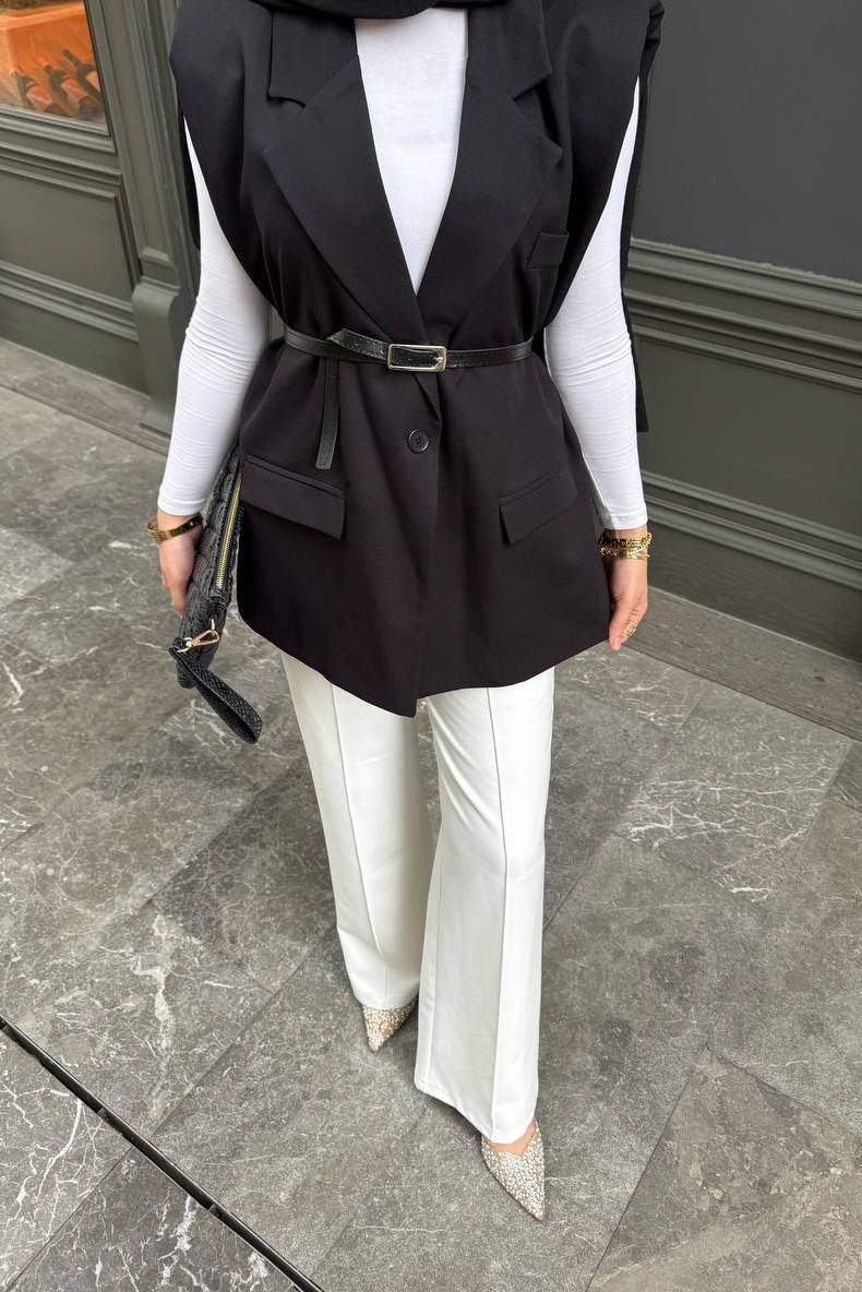 Wholesale Women's Black Blazer 0044-2117