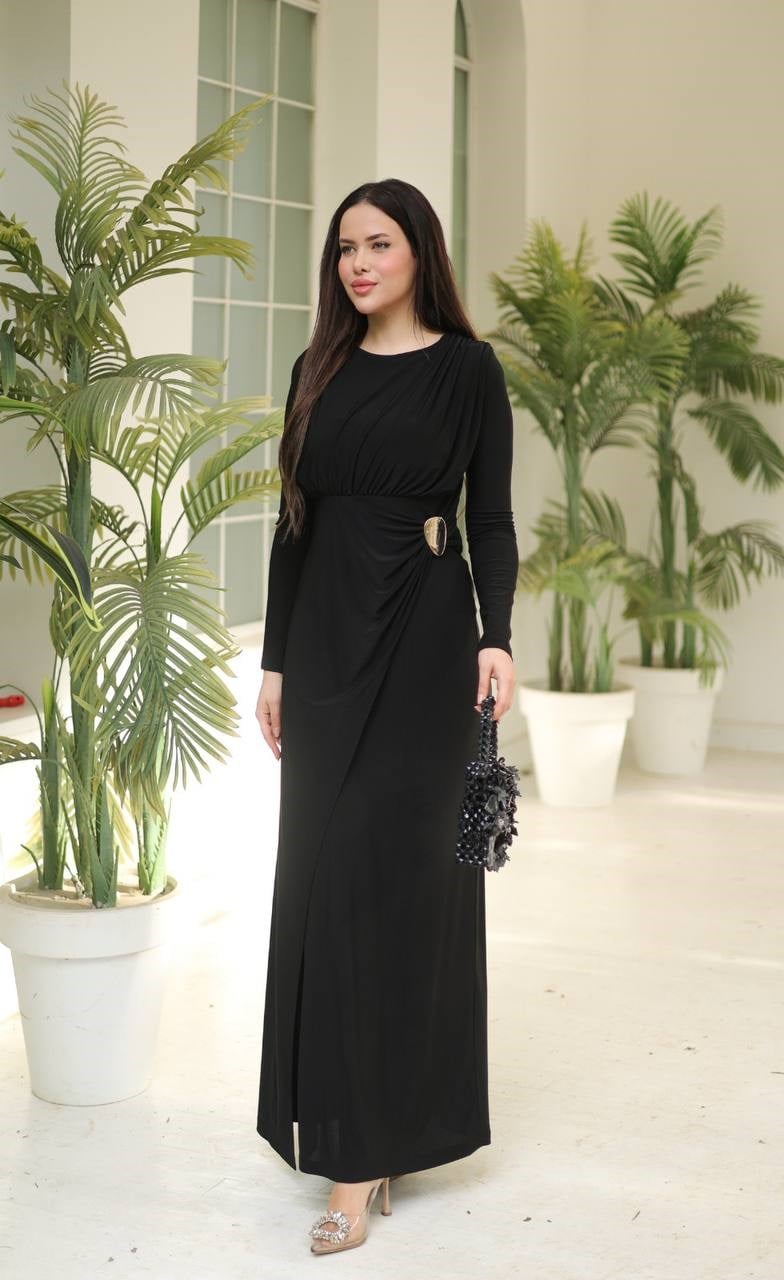 Wholesale Womens Black Maxi Hijab Dress