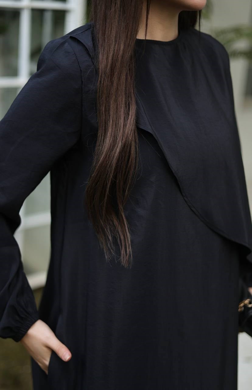 Wholesale Womens Black Maxi Hijab Dress