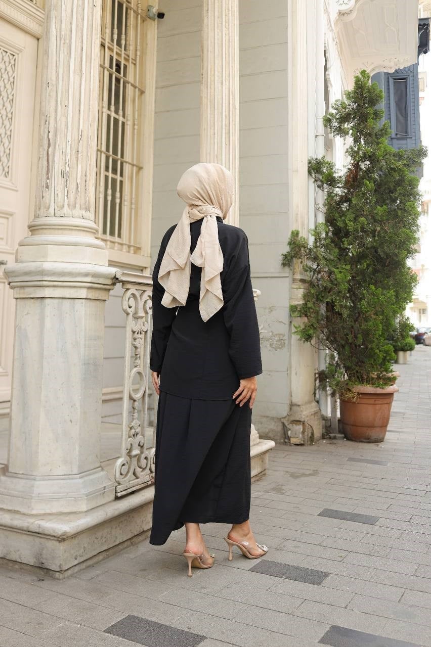 Wholesale Womens Black Maxi Hijab Dress
