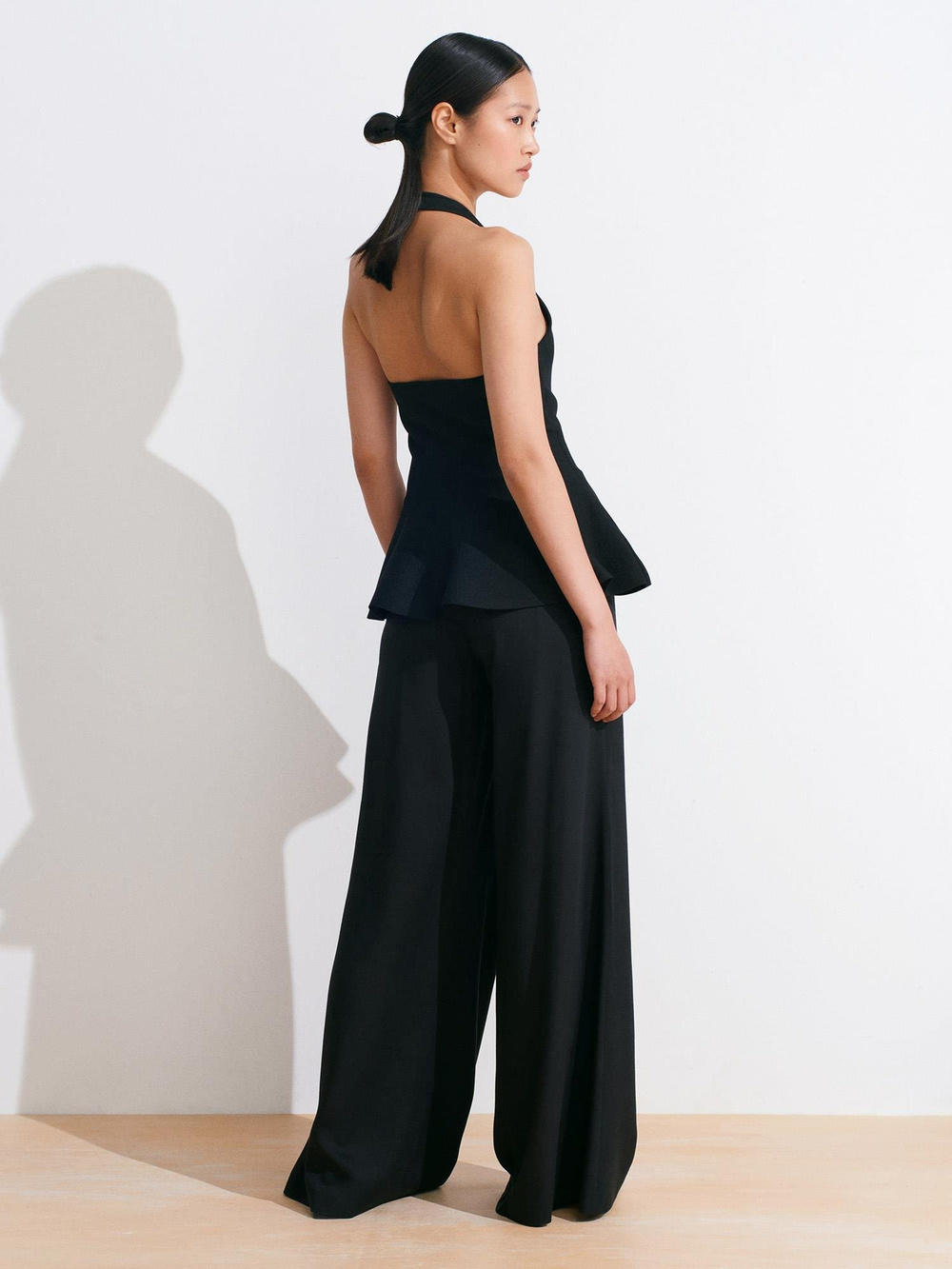 Wholesale Womens Black Palazzo Trousers