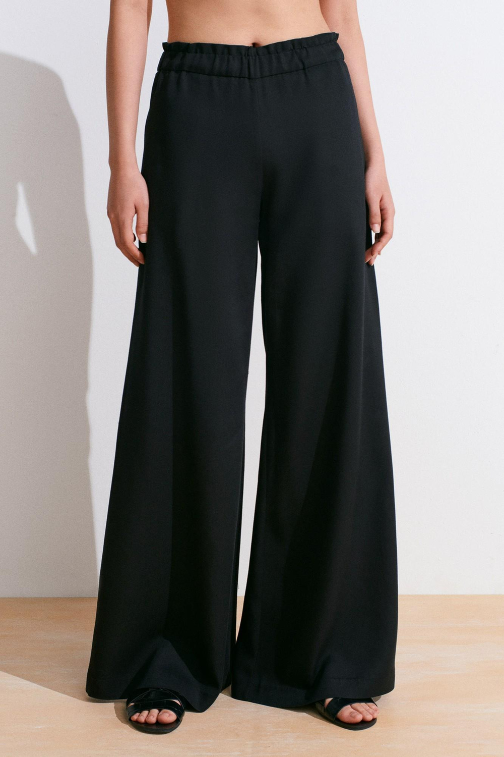 Wholesale Womens Black Palazzo Trousers