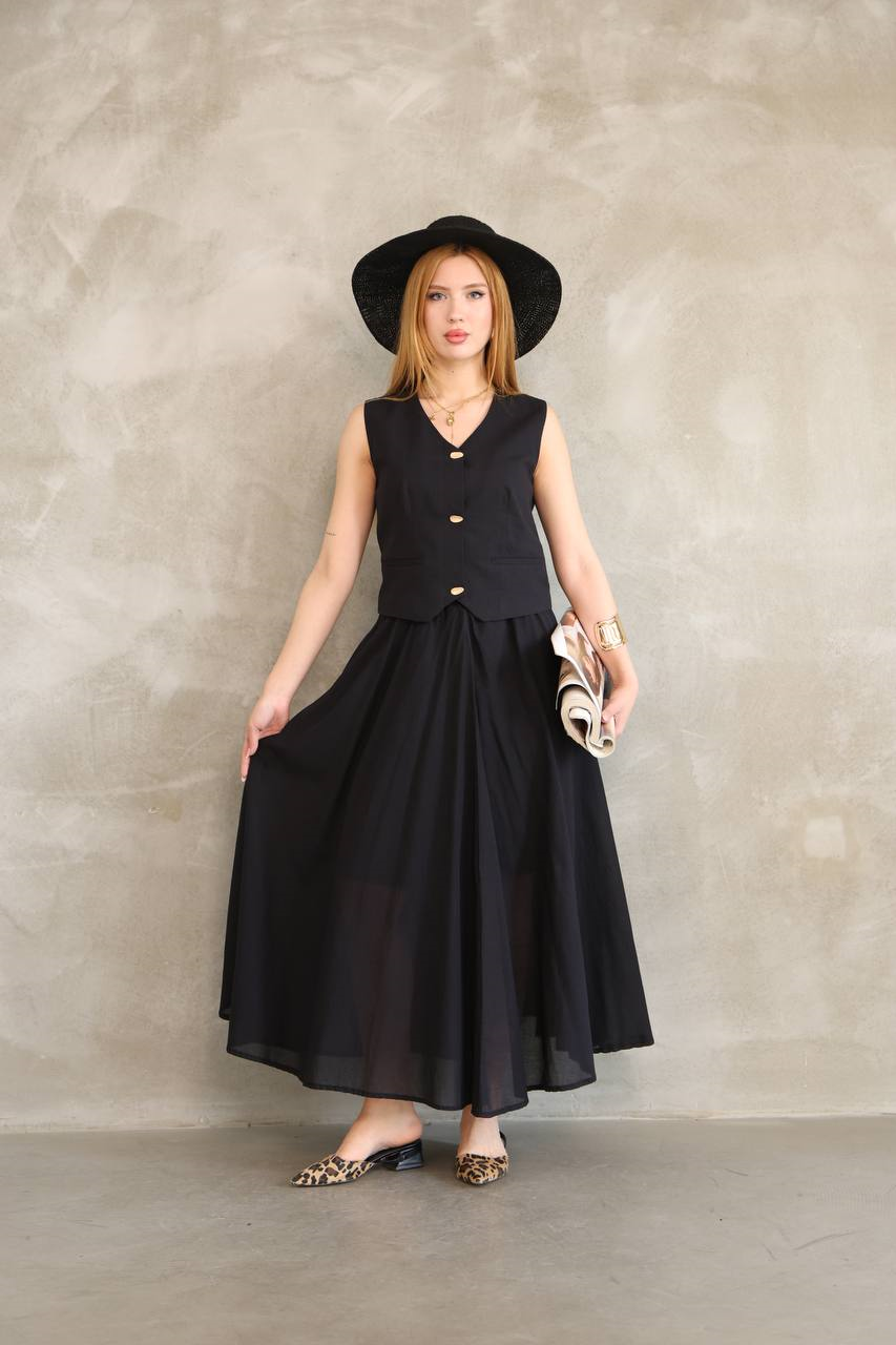 Wholesale Womens Black Skirt Suit 