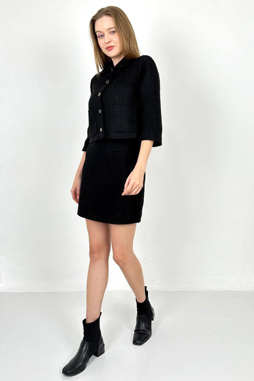 Wholesale Womens Black Skirt Suit 