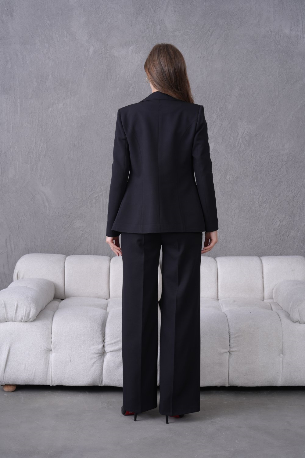 Wholesale Womens Black Two-Piece Suit 