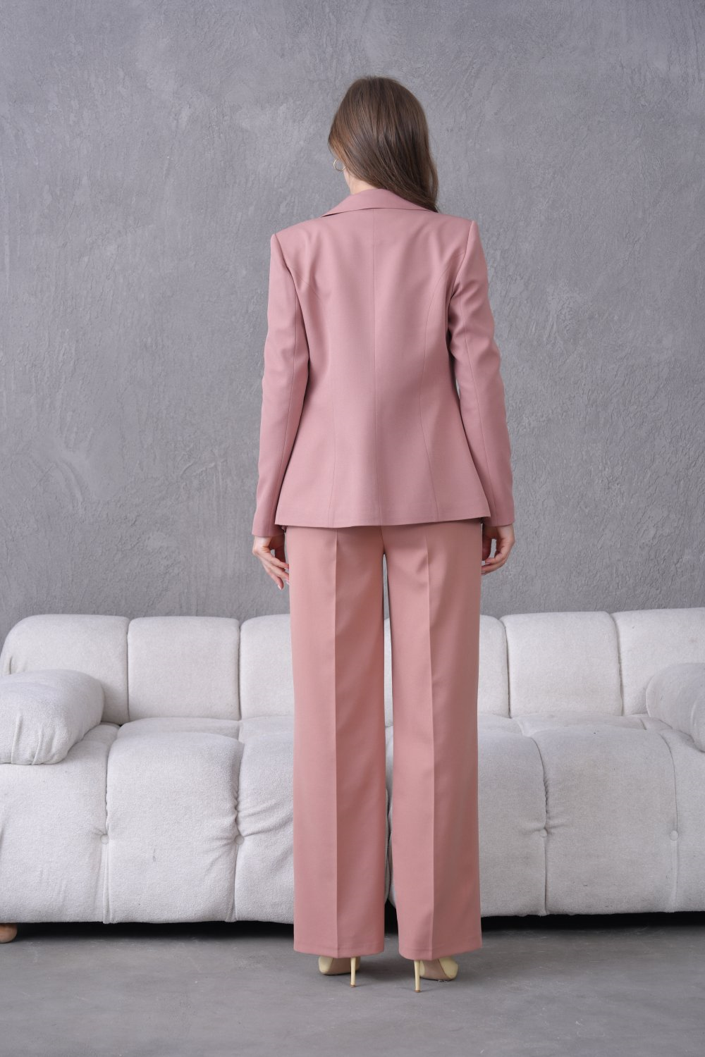 Wholesale Womens Blush Plus Size Two-Piece Suit 