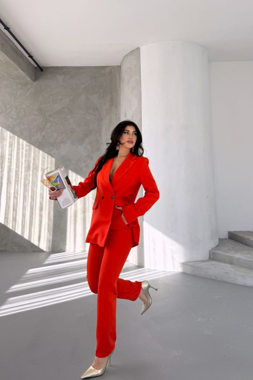 Wholesale Women's Brick Two-Piece Suit  0044-2110 