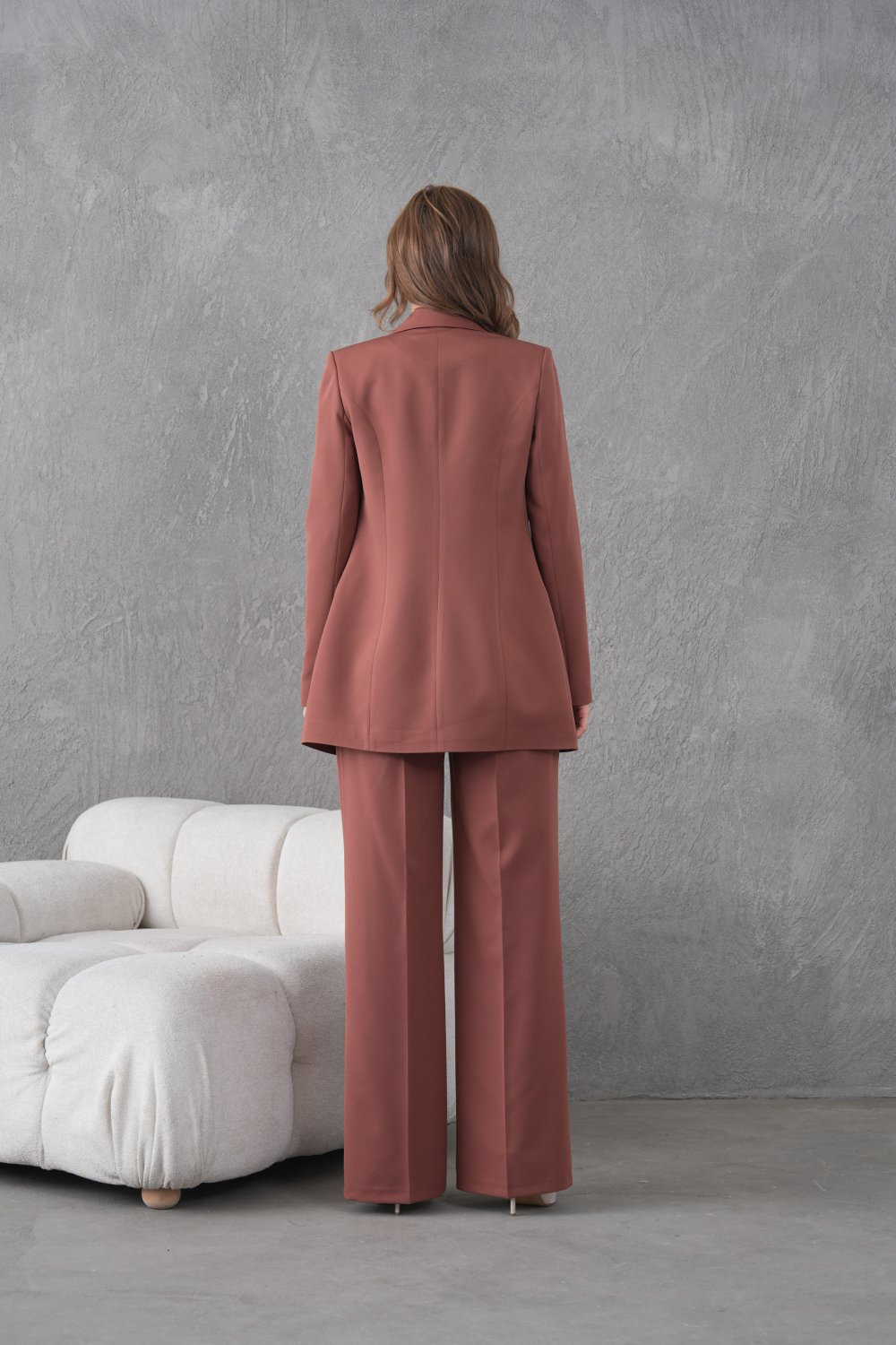Wholesale Womens Brown Two-Piece Suit 