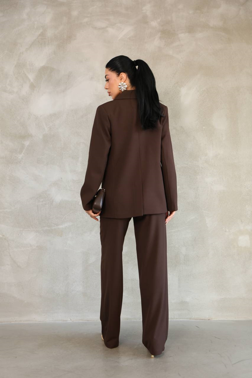 Wholesale Womens Brown Two-Piece Suit 