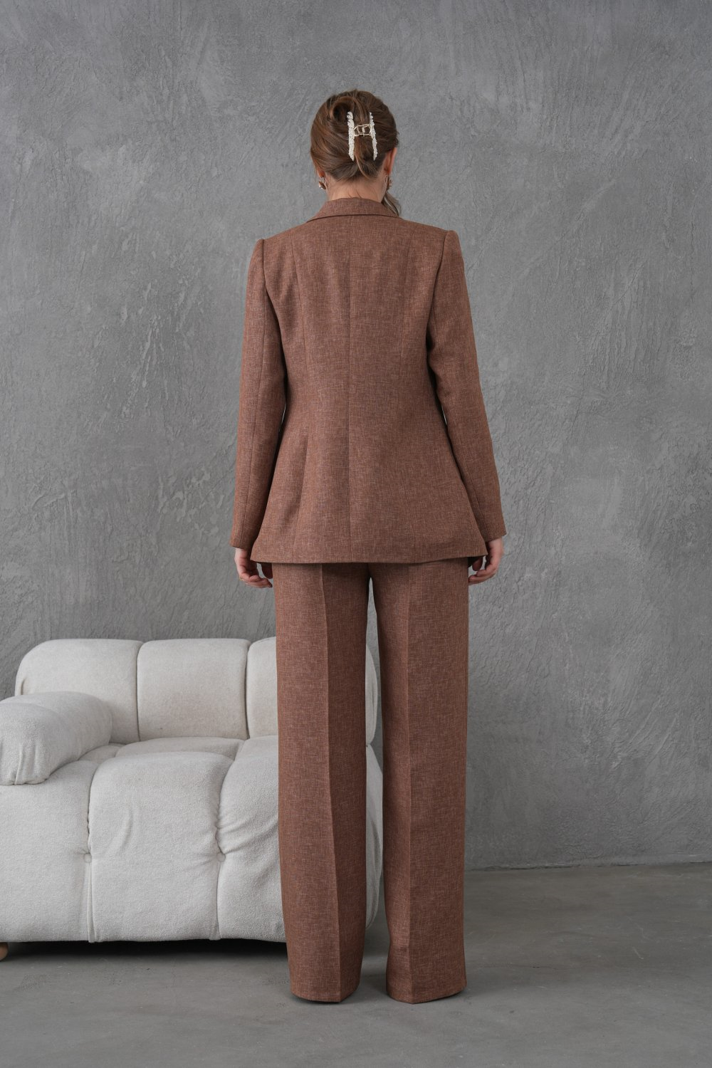Wholesale Womens Brown Two-Piece Suit 
