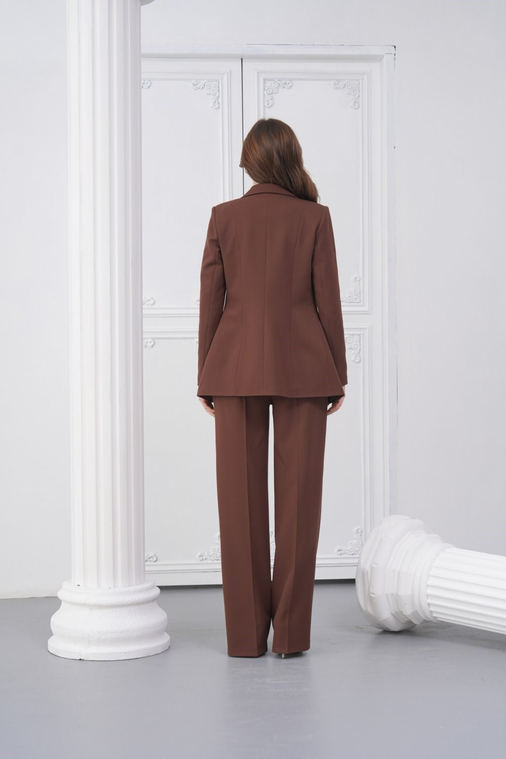 Wholesale Womens Brown Two-Piece Suit 