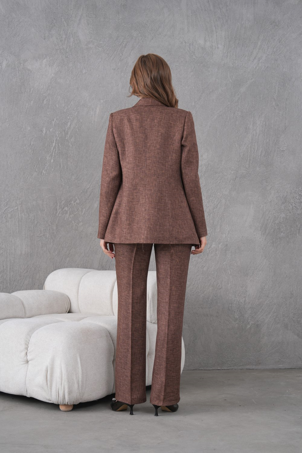Wholesale Womens Brown Two-Piece Suit 