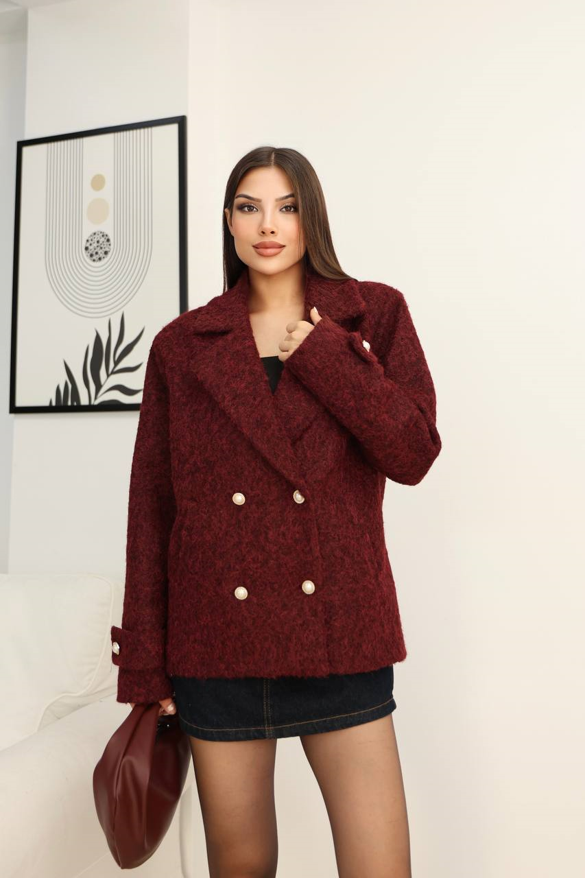 Wholesale Women's Burgundy Blazer 0017-3537