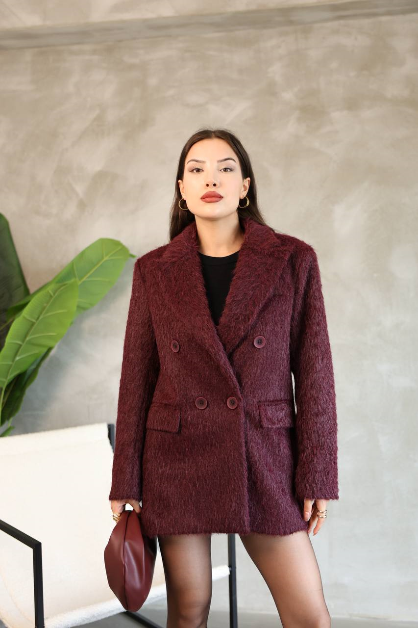 Wholesale Women's Burgundy Blazer 0017-1419