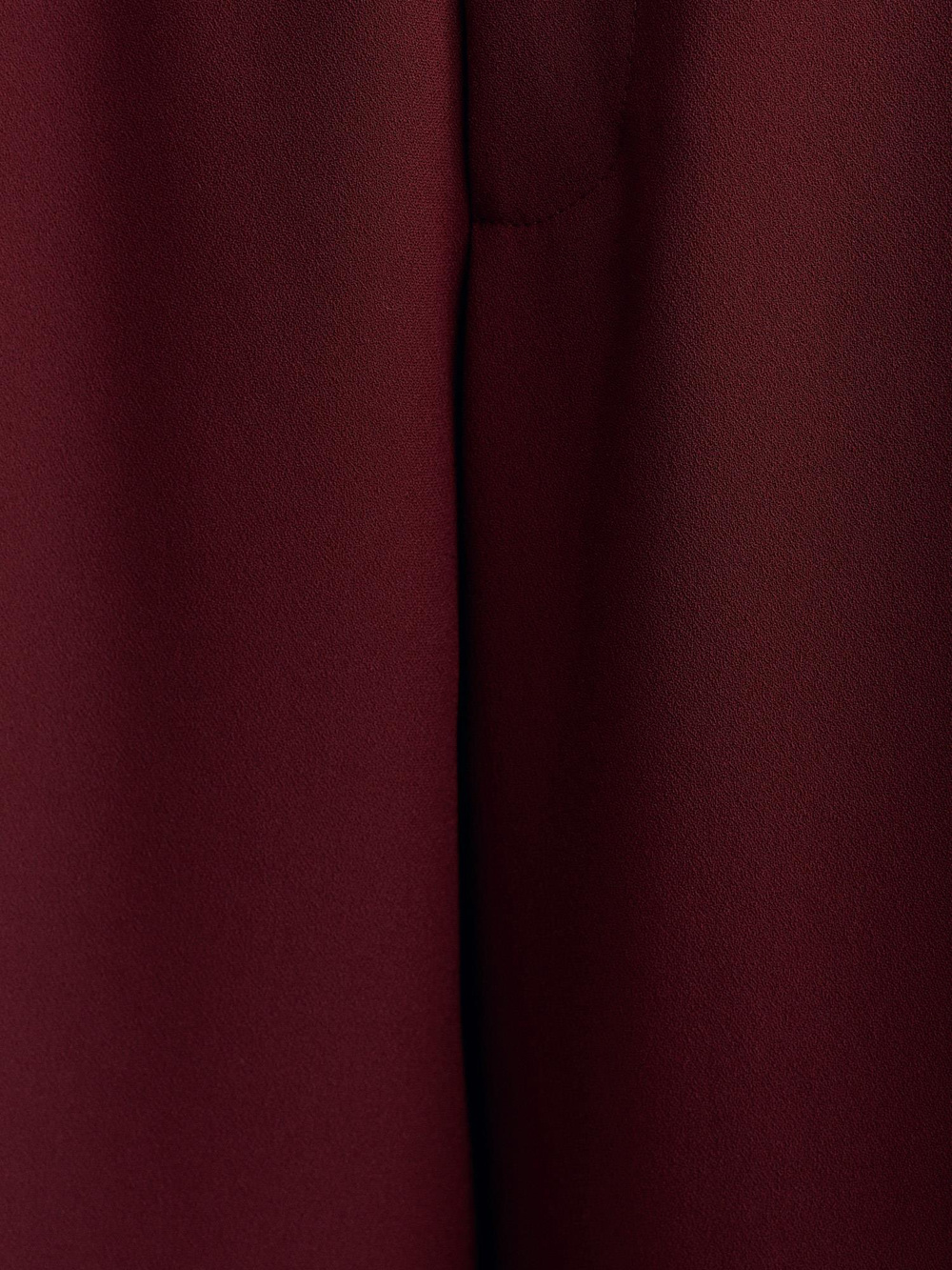 Wholesale Womens Burgundy High Waist Pleated Palazzo Trousers