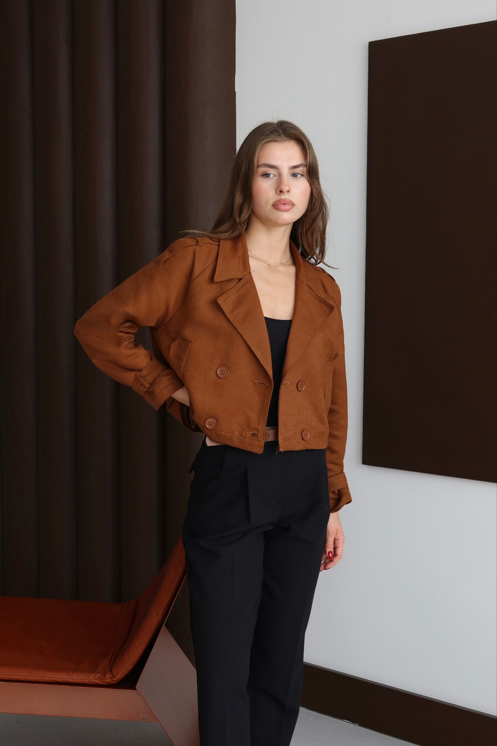 Wholesale Women's Camel Blazer 0043-1118