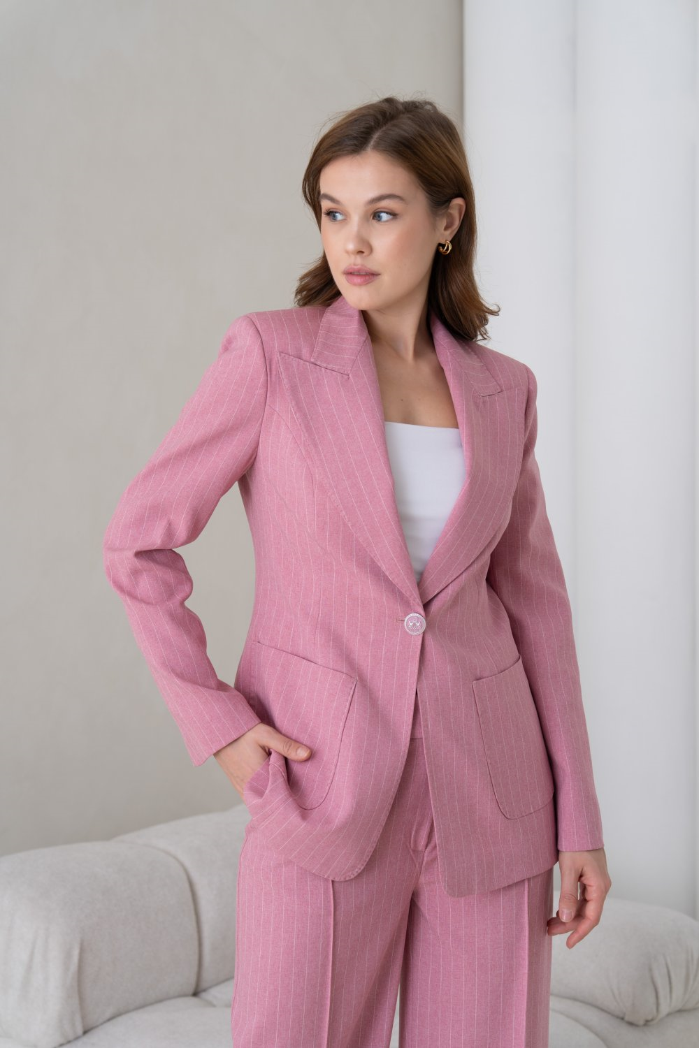 Wholesale Womens Dry Rose Two-Piece Suit 