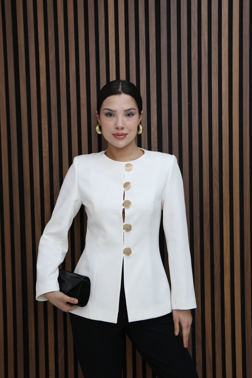 Wholesale Women's Ecru Blazer 0017-1337
