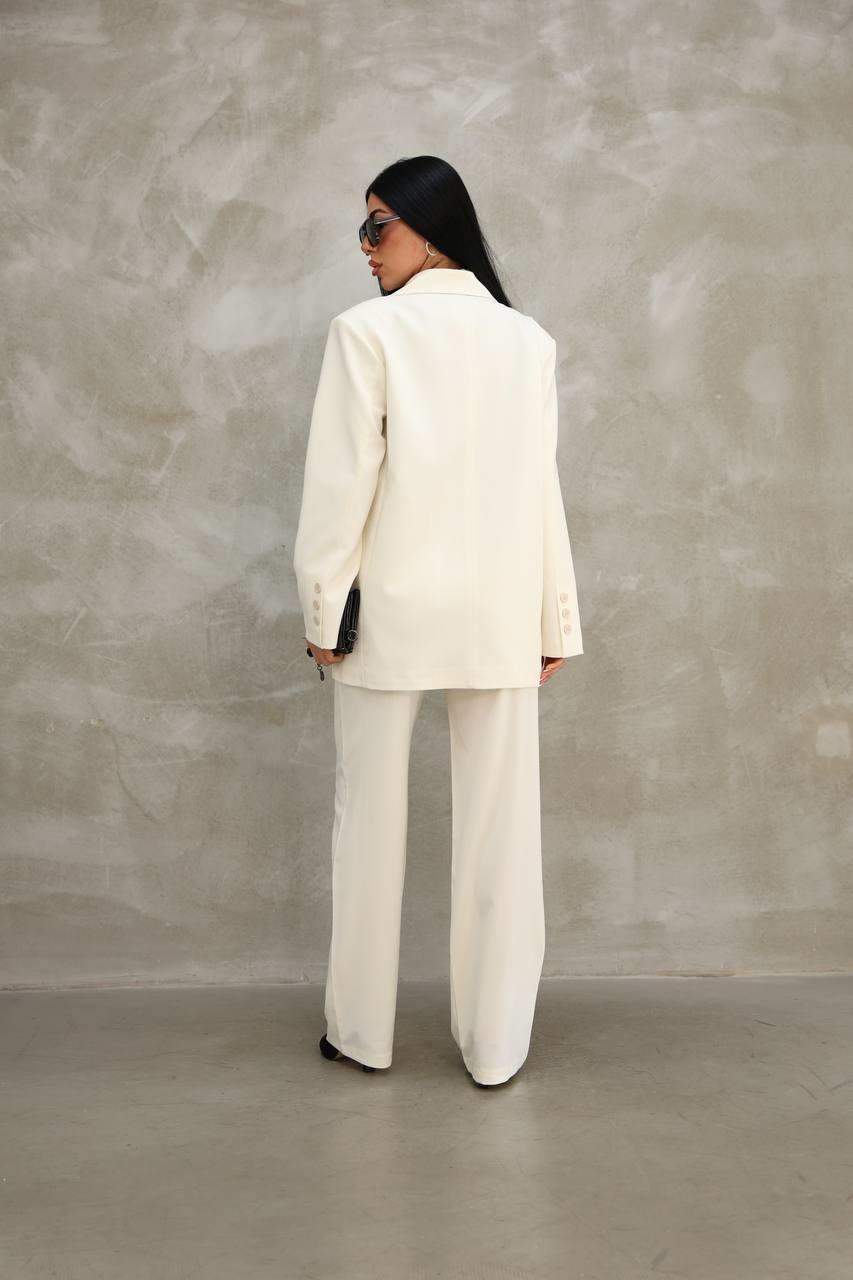 Wholesale Womens Ecru Two-Piece Suit 