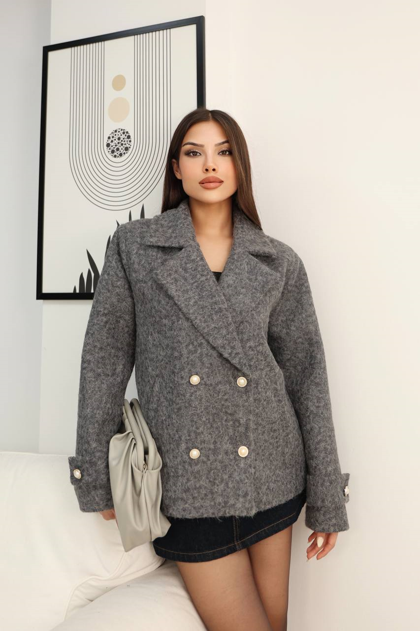Wholesale Women's Gray Blazer 0017-3537
