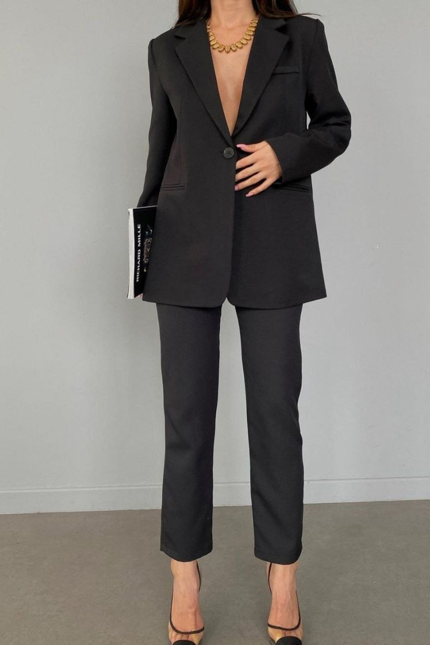 Wholesale Women's Gray Two-Piece Suit  0044-2031 