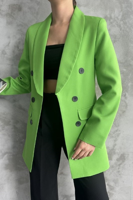 Wholesale Women's Green Blazer 0044-2064