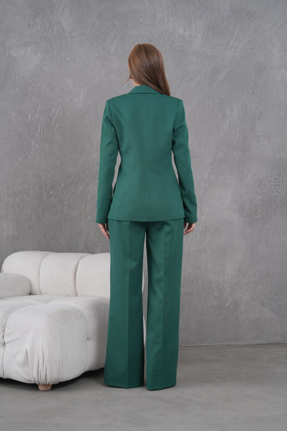 Wholesale Womens Green Two-Piece Suit 