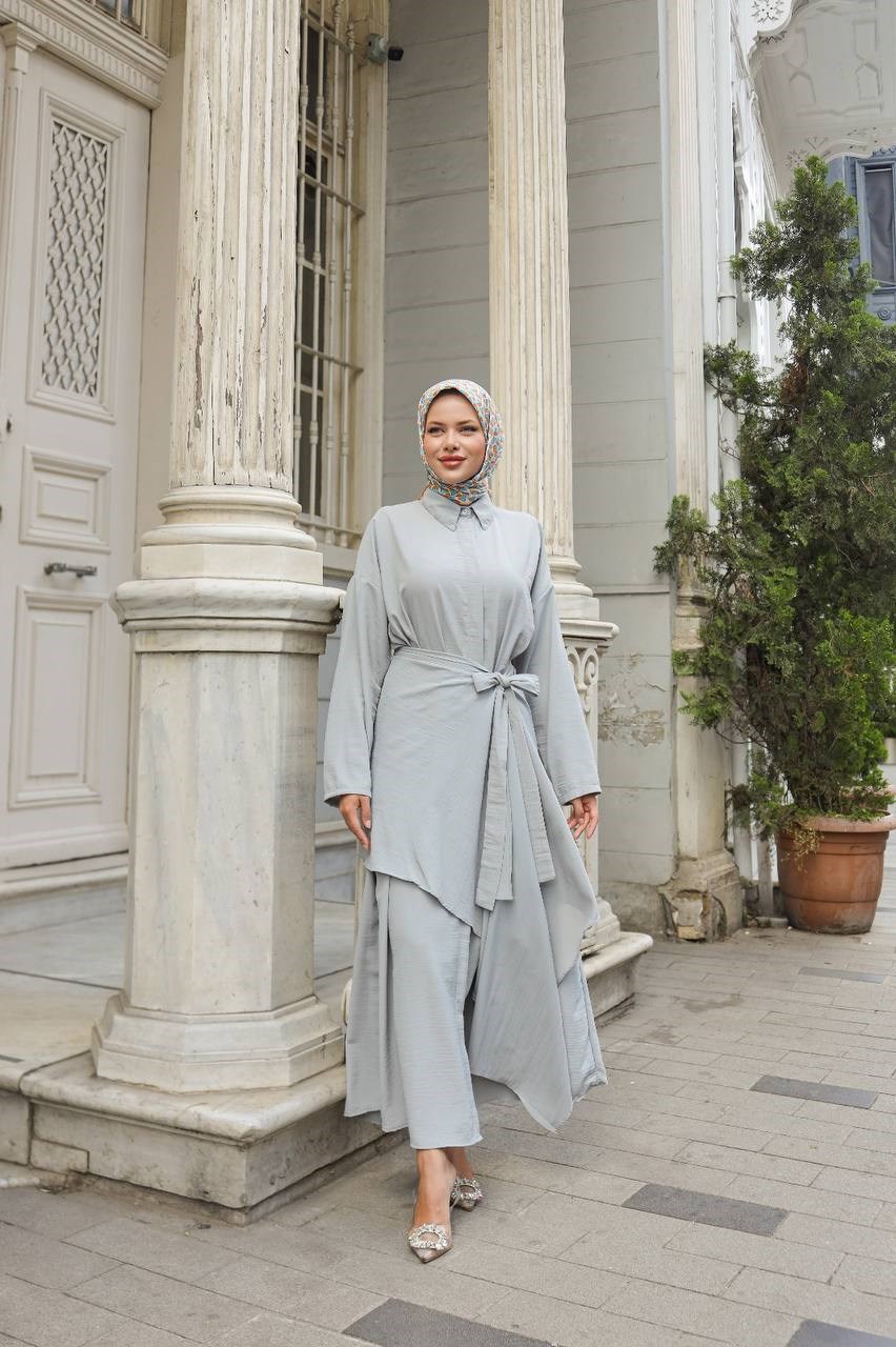 Wholesale Womens Indigo Maxi Hijab Dress