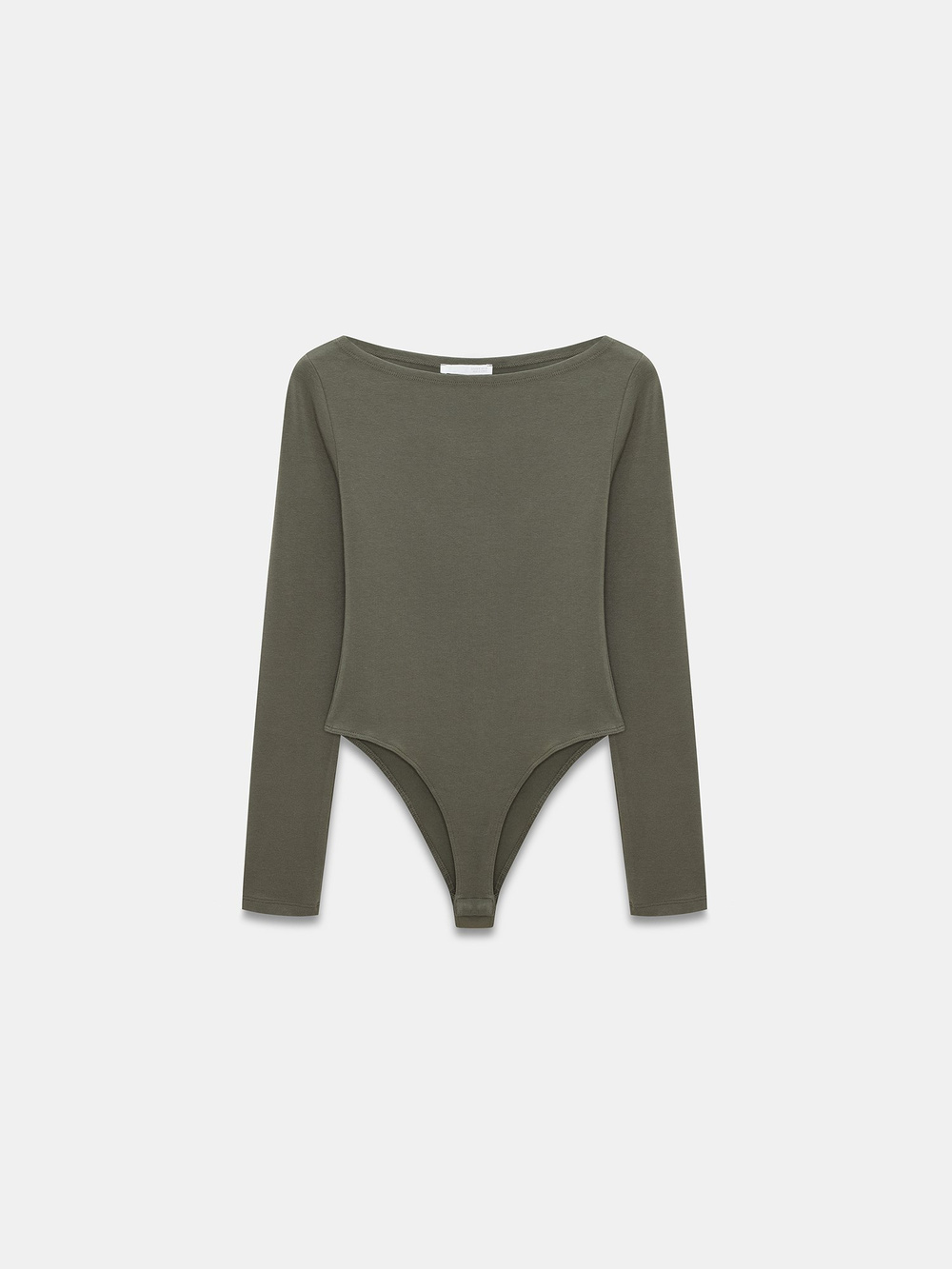 Wholesale Womens Khaki Scoop-Neck Bodysuit