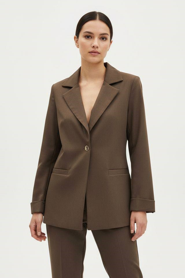 Wholesale Women's Khaki Two-Piece Suit  0044-0066