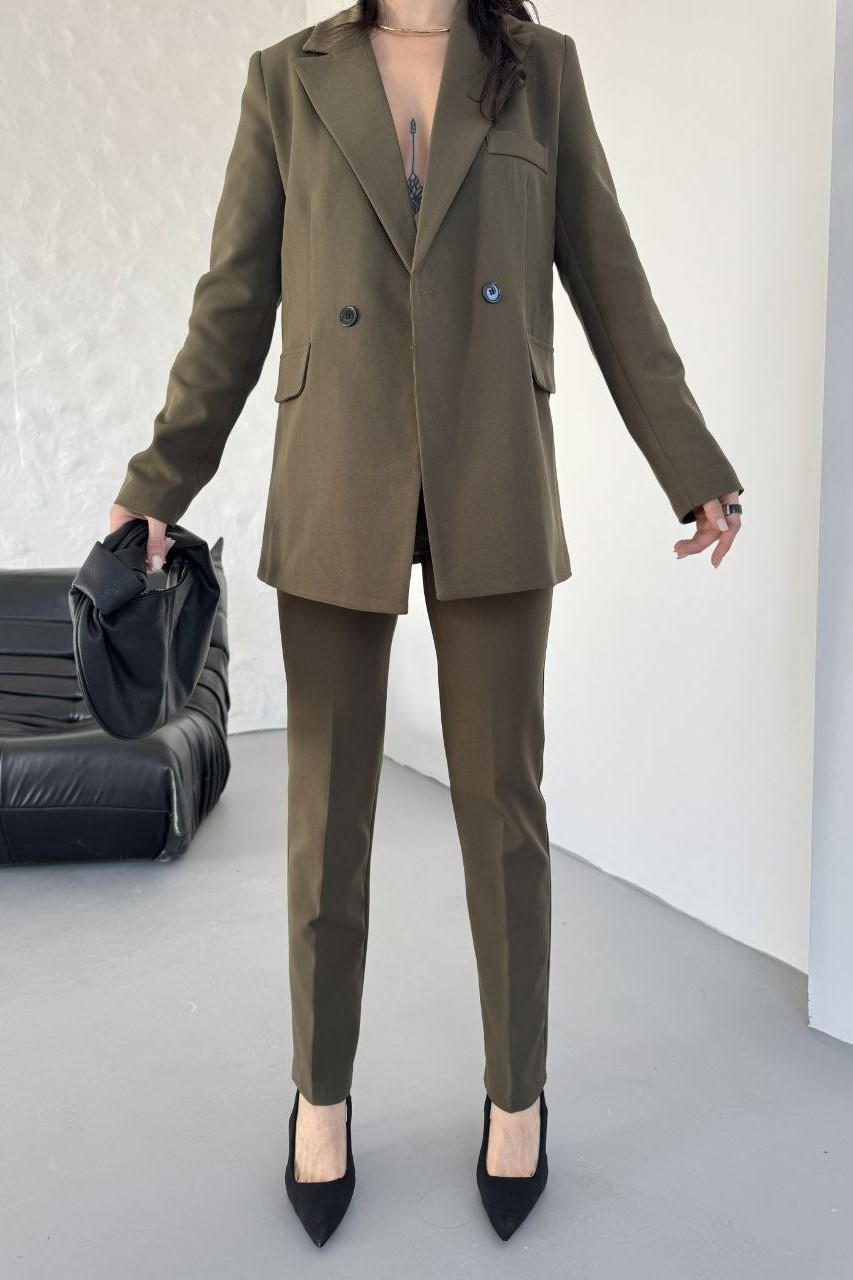 Wholesale Women's Khaki Two-Piece Suit  0044-2110 