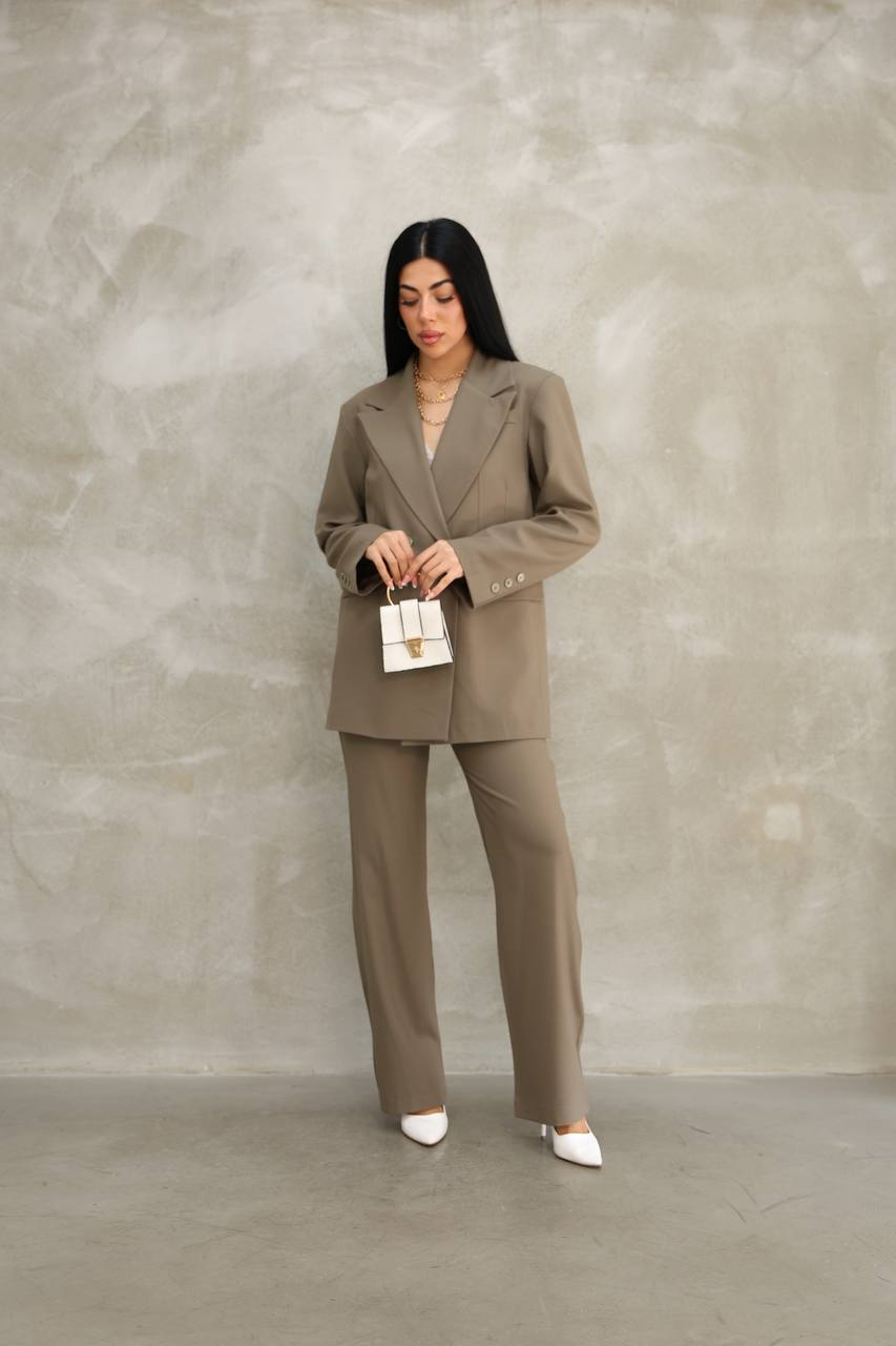 Wholesale Womens Khaki Two-Piece Suit 