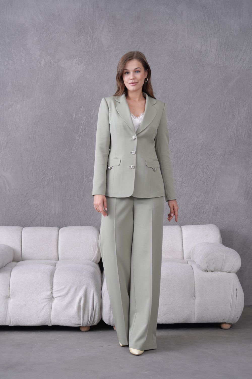 Wholesale Womens Menthol Two-Piece Suit 