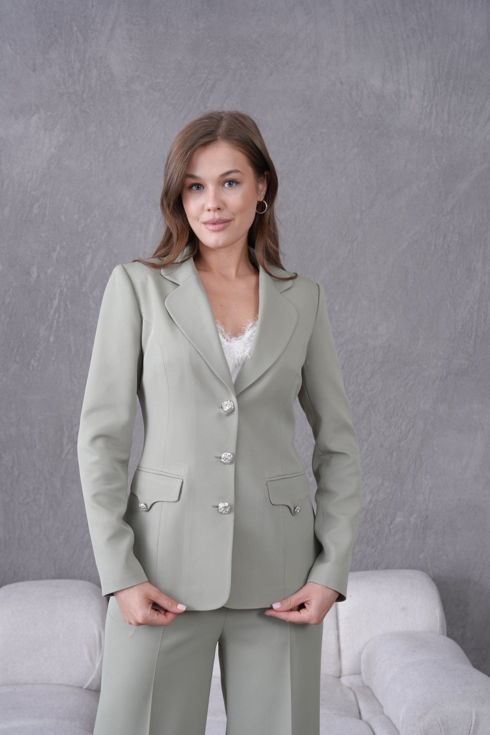 Wholesale Womens Menthol Two-Piece Suit 